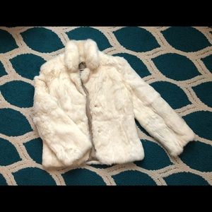Dino Ricco Fur Coat - White Rabbit